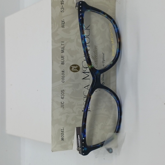 NWT WOMEN\'S JESSICA MCCLINTOCK EYEGLASS FRAMES JMC4305 BLUE MULTI